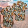 Michael Myers Characters Horror Movie Button Up Hawaiian Shirt Hawaaian Shirts Hawaiian Shirts