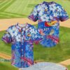 NCAA Kansas Jayhawks Baseball Jersey Hibiscus Flowers 1 1