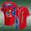 NCAA Kansas Jayhawks Baseball Jersey Rugby Ball In Blue Fire Gift For Fans 2 3