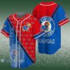 NCAA Logo Kansas Jayhawks Baseball Jersey 2 3