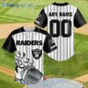 NFL Las Vegas Raiders Custom Name And Number FireBall Baseball Jersey 1 1