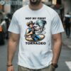 Not My First Tornadeo Funny Tornado Chaser Cowboy and Lasso Shirt 2 Men Shirt