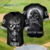 Personalized Skull Las Vegas Raiders Baseball Jersey 1 1