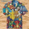 Pokemon Aloha Hawaiian Shirt Pikachu Eevee And Friend Beach Gift Hawaiian Hawaiian