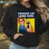 Strong Woman With Cat Childless Cat Ladies Vote Shirt Hoodie Hoodie