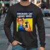 Strong Woman With Cat Childless Cat Ladies Vote Shirt Long Sleeve Long Sleeve