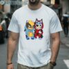 Superhero Bluey Deadpool And Wolverine Shirt 2 Men Shirt