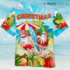 Surfing Santa Claus Christmas In July Tropical Hawaiian Shirts Aloha Shirt Aloha Shirt