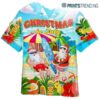 Surfing Santa Claus Christmas In July Tropical Hawaiian Shirts Hawaaian Shirtss Hawaaian Shirt