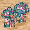 Tropical Santa Claus Christmas In July Hawaiian Shirt Hawaiian Hawaiian