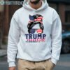 Trump Girl No Apologies Messy Bun Trump 2024 American Flag Shirt 4 Hoodie