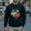 Wario and Mario as Wolverine and Deadpool shirt 5 Sweatshirt