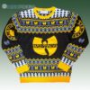 Wu Tang Clan Logo Snowflakes Yellow Black White Ugly Sweater Christmas 1 1