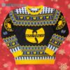 Wu Tang Clan Logo Snowflakes Yellow Black White Ugly Sweater Christmas 3 3