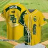 Yellow NCAA Baylor Bears Baseball Jersey Flaming Ball Gift 1 1