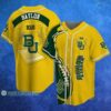 Yellow NCAA Baylor Bears Baseball Jersey Flaming Ball Gift 4 3