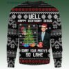 Birthday Well Happy Birthday Jesus Funny Quote Office Ugly Christmas Sweater 1 1