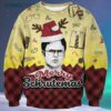 Dwight Schrute The Office Merry Schrutemas Christmas Ugly Christmas Sweater 4 4