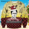 Dwight Schrute The Office Merry Schrutemas Christmas Ugly Christmas Sweater 5 NEN2