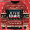 FJB Lets Go Brandon Ugly Christmas Sweater Merry Xmas 3 3