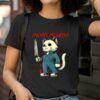 Funny Cat Horror Movies Meowers Graphic Tee Shirt 2 T Shirt