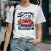 Funny Just Waiting For Halloween Skeleton Shirt 1 Shirts