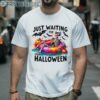 Funny Just Waiting For Halloween Skeleton Shirt 2 Men Shirt