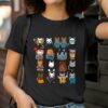 Halloween Cat Horror Movie Characters Shirt 2 T Shirt