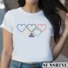 Heart Shaped Olympic Rings USA at Paris 2024 Shirt 2 Shirt 1