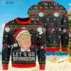 Lets Go Brandon Ugly Christmas Sweater 3D Funny Trump Gift For Xmas Holiday 5 NEN2