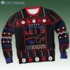 Lets Go Brandon Ugly Christmas Sweater 3D Xmas Secret Santa Funny Gift 1 1