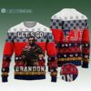 Lets Go Brandon Ugly Christmas Sweater FJB Conservative Anti Liberal Abraham Lincoln 1 1