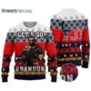 Lets Go Brandon Ugly Christmas Sweater FJB Conservative Anti Liberal Abraham Lincoln 2 2