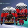 Lets Go Brandon Ugly Christmas Sweater FJB Conservative Anti Liberal Abraham Lincoln 4 4