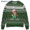 Merry Christmas Snot Face Drop Dead Fred Ugly Christmas Sweater 2 2