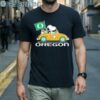 Oregon Snoopy And Woodstock Drives Car Oregon Ducks Flag Shirt 1 Men Shirts