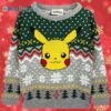 Pikachu Pokemon Merry Christmas Pokemon Ugly Christmas Sweater 3 3