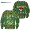 Pokemon Rayquaza Red Merry Xmas Pokemon Ugly Christmas Sweater 2 2