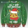 Pokemon Ugly Christmas Sweater Pikachu Pokemon All I Want For Christmas Is Chu 1 1