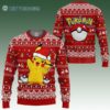 Pokemon Ugly Christmas Sweater Pikachu Santa Merry Christmas Anime 1 1