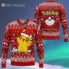 Pokemon Ugly Christmas Sweater Pikachu Santa Merry Christmas Anime 4 4