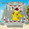 Pokemon Ugly Christmas Sweater Pokemon Womens Pikachu Santa Hat Knitted 5 NEN2