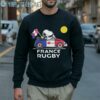 Snoopy And Woodstock Drives Car France Rugby Flag Shirt 5 Sweatshirt