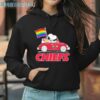 Snoopy And Woodstock Drives Car Kansas City Chiefs Pride Flag Shirt 3 Hoodie