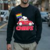 Snoopy And Woodstock Drives Car Kansas City Chiefs Pride Flag Shirt 5 Sweatshirt