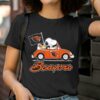 Snoopy And Woodstock Drives Car Oregon State Beavers Flag Shirt 2 T Shirt