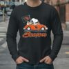 Snoopy And Woodstock Drives Car Oregon State Beavers Flag Shirt 4 Long Sleeve