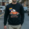 Snoopy And Woodstock Drives Car San Francisco Giants Pride Flag Shirt 5 Sweatshirt