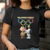 Snoopy Charlie Brown and Woodstock Olympic Paris 2024 Summer shirt 2 T Shirt