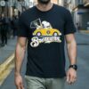 Snoopy Drives Car With Milwaukee Brewers Flag Shirt 1 Men Shirts